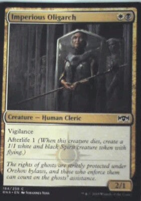 Imperious Oligarch - Ravnica Allegiance: #184, Magic: The Gathering Nm R110
