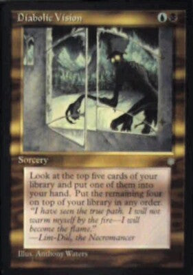 Diabolic Vision - Ice Age: #284, Magic: The Gathering Nm R187
