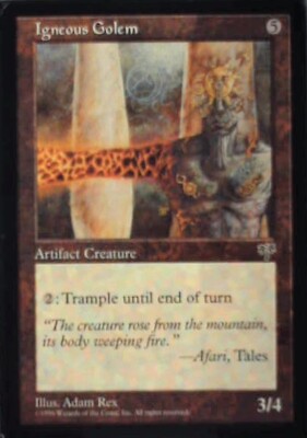 Igneous Golem - Mirage: #305, Magic: The Gathering Lp R112
