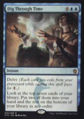 Dig Through Time - Khans of Tarkir: #36, Magic: The Gathering Nm R106