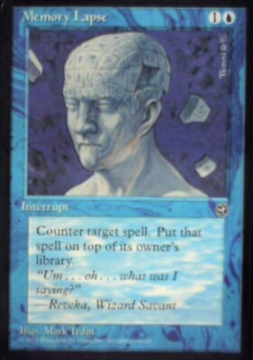 Memory Lapse - Homelands: #32a, Magic: The Gathering Nm R125
