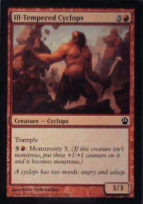 Ill-Tempered Cyclops - Theros: #125, Magic: The Gathering Nm R227