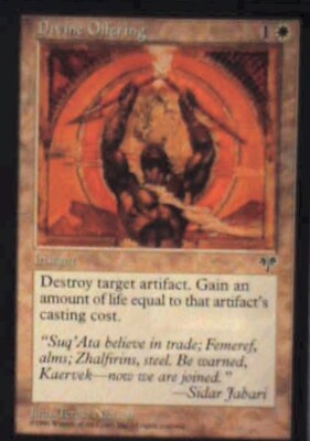 Divine Offering - Mirage: #11, Magic: The Gathering Nm R206