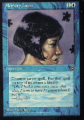 Memory Lapse [Version 2] - Homelands: #32b, Magic: The Gathering Lp R96