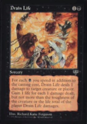 Drain Life - Mirage: #118, Magic: The Gathering Lp R199