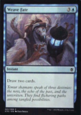 Weave Fate - Khans of Tarkir: #61, Magic: The Gathering Lp R97