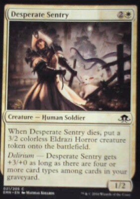 Desperate Sentry - Eldritch Moon: #21, Magic: The Gathering Nm R148