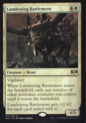 Lumbering Battlement - Ravnica Allegiance: #15, Magic: The Gathering Nm R49