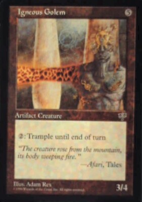 Igneous Golem - Mirage: #305, Magic: The Gathering Nm R107