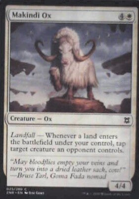 Makindi Ox - Zendikar Rising: #25, Magic: The Gathering Nm R51