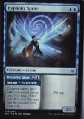 Hypnotic Sprite - Throne of Eldraine: #49, Magic: The Gathering Nm R89