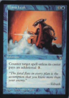 Mana Leak - Stronghold: #36, Magic: The Gathering Nm R193