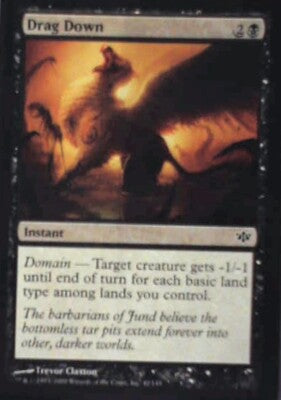 Drag Down - Conflux: #42, Magic: The Gathering Nm R177
