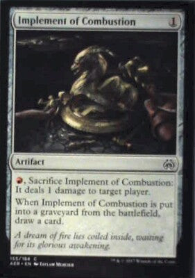 Implement of Combustion - Aether Revolt: #155, Magic: The Gathering Nm R117