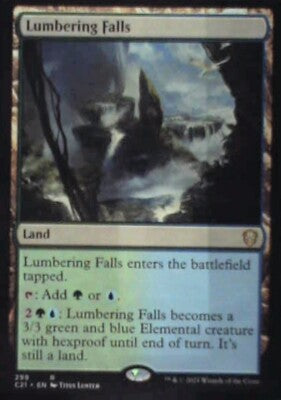 Lumbering Falls - Commander 2021: #299, Magic: The Gathering Nm R233
