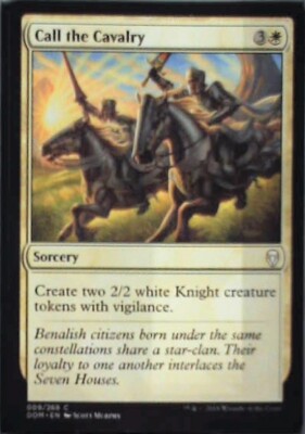 Call the Cavalry - Dominaria: #9, Magic: The Gathering Nm R166