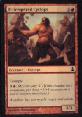 Ill-Tempered Cyclops - Theros: #125, Magic: The Gathering Nm R232