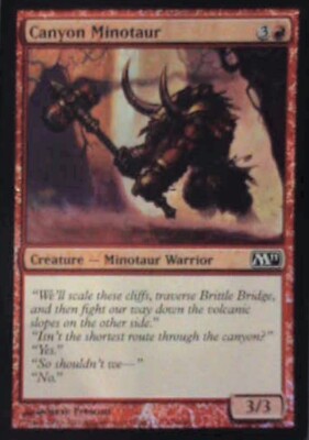 Canyon Minotaur - Magic 2011 (M11): #126, Magic: The Gathering - Foil Lp R249