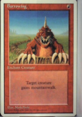 Burrowing - Unlimited Edition: #139, Magic: The Gathering Nm R39