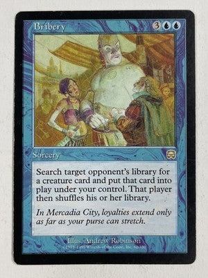 Bribery Masques MP Moderate Play MTG Magic The Gathering