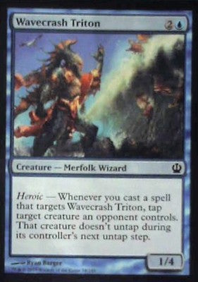 Wavecrash Triton - Theros: #74, Magic: The Gathering Nm C338