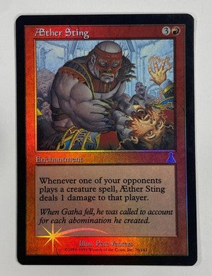 Aether Sting Foil Urzas Destiny LP Light Play MTG Magic The Gathering
