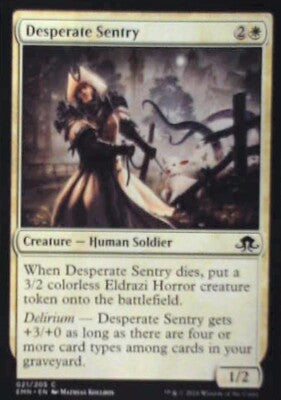 Desperate Sentry - Eldritch Moon: #21, Magic: The Gathering Nm R150