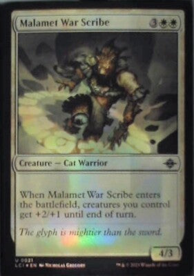 Malamet War Scribe - The Lost Caverns of Ixalan: #21 - Foil Nm R248