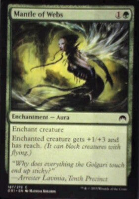 Mantle of Webs - Magic Origins: #187, Magic: The Gathering Nm R187