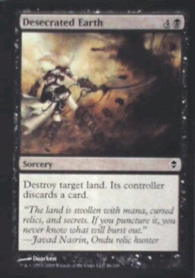Desecrated Earth - Zendikar: #86, Magic: The Gathering Nm R176