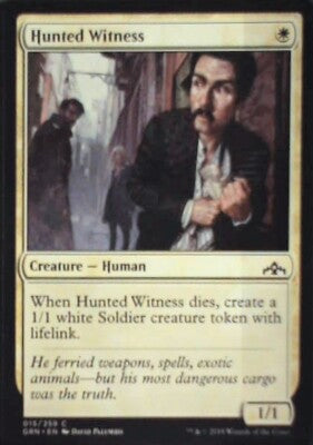 Hunted Witness - Guilds of Ravnica: #15, Magic: The Gathering Nm R176
