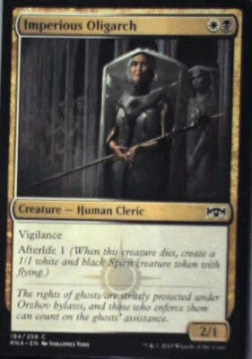 Imperious Oligarch - Ravnica Allegiance: #184, Magic: The Gathering Nm R116
