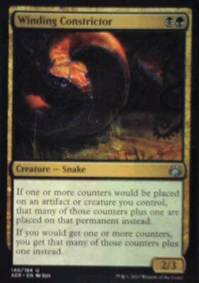 Winding Constrictor - Aether Revolt: #140, Magic: The Gathering Nm R142