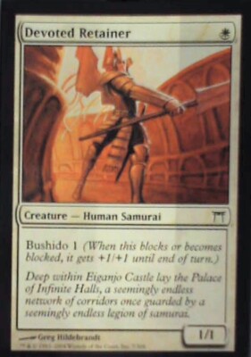 Devoted Retainer - Champions of Kamigawa: #7, Magic: The Gathering Nm R228