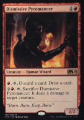 Dismissive Pyromancer - Core Set 2019: #136, Magic: The Gathering Nm R141