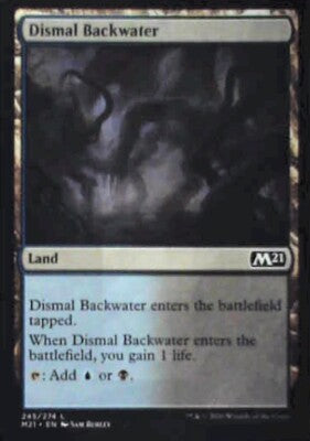 Dismal Backwater - Core Set 2021: #245, Magic: The Gathering Nm R128