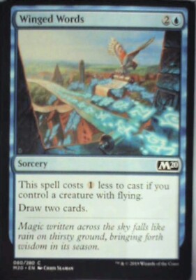 Winged Words - Core Set 2020: #80, Magic: The Gathering Nm R92