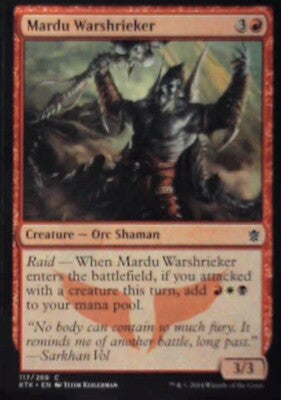 Mardu Warshrieker - Khans of Tarkir: #117, Magic: The Gathering Nm R235