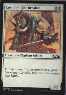 Loxodon Line Breaker - Core Set 2019: #24, Magic: The Gathering Nm C338