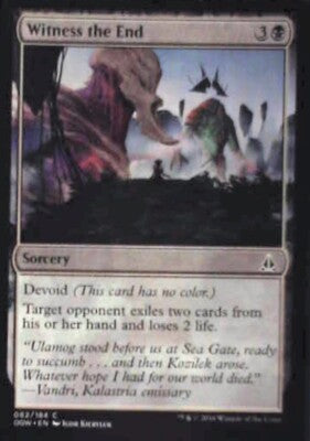 Witness the End - Oath of the Gatewatch: #82, Magic: The Gathering Nm R205