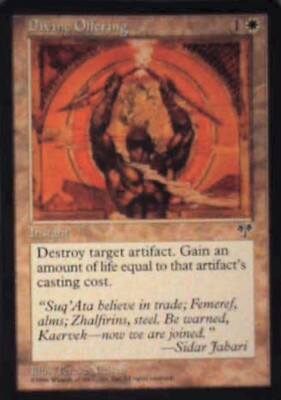 Divine Offering - Mirage: #11, Magic: The Gathering Nm R204