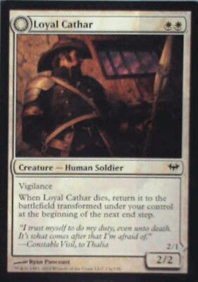 Loyal Cathar - Dark Ascension: #13, Magic: The Gathering Nm R204