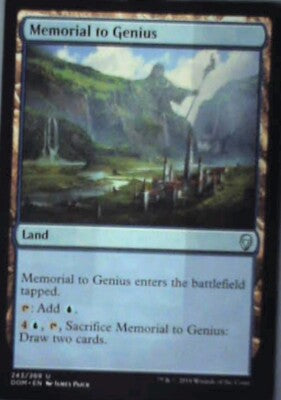 Memorial to Genius - Dominaria: #243, Magic: The Gathering Nm R160