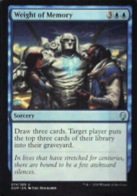 Weight of Memory - Dominaria: #74, Magic: The Gathering Nm R53