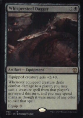 Whispersteel Dagger - Commander: Zendikar Rising: #5, MTG Nm R237