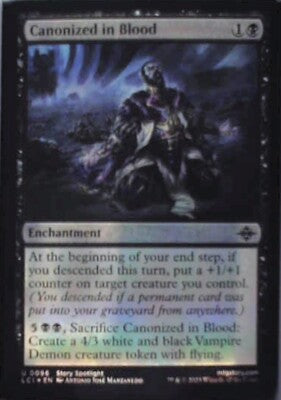 Canonized in Blood - The Lost Caverns of Ixalan: #96 - Foil Nm R248