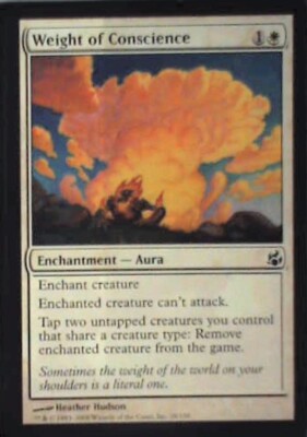 Weight of Conscience - Morningtide: #28, Magic: The Gathering Nm R171