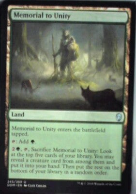 Memorial to Unity - Dominaria: #245, Magic: The Gathering Nm R142