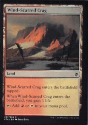 Wind-Scarred Crag - Khans of Tarkir: #247, Magic: The Gathering Nm R235