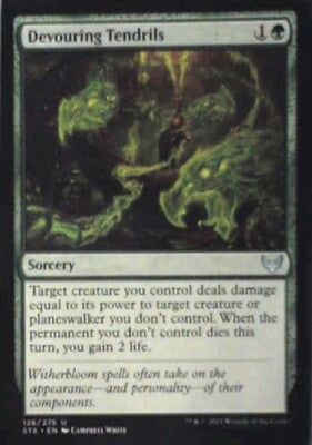 Devouring Tendrils - Strixhaven: School of Mages: #126, MTG Nm R86